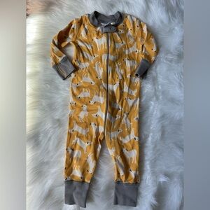 Hanna Andersson Yellow Goat Romper